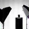Lighting setup for product shoot.